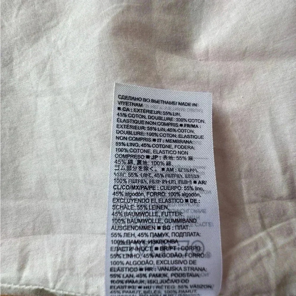 BANANA REPUBLIC NWOT FLORAL LINEN COTTON RUFFLE SLEEVE DRESS | SIZE: 4 - Picture 9 of 10